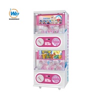 Distributeur automatique de capsules Gacha WANGERBAO Super Double-Deck avec couleur, logo, autocollants et dispositif de paiement personnalisables