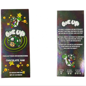 Empty Chocolate Bar Packaging One Up Small Mushroom Chocolate Bar Box