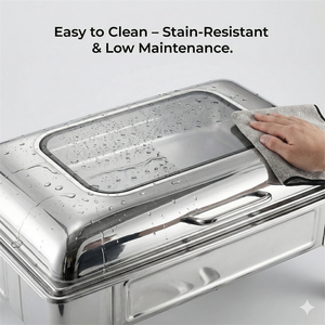 سخان طعام مستطيل الشكل للبوفيهات بسعر الجملة، موقد بوفيه للحساء الساخن، سخان طعام هيدروليكي مستطيل الشكل - Product Image 4