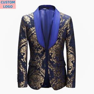 5XL Male Suit LOGOTIPO Personalizado 2 Pieces Homme Blazer Prom Luxo Ternos de Alta Qualidade para Homens Slim Fit Casamento Smoking - Product Image 4