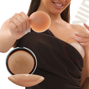 OEM/ODM Boutique TikTok Vente Chaude Nouveau Soutien-Gorge Bioadhésif en Silicone avec Cache-Mamelons en Silicone Plein Poreux pour Femme - Product Image 1
