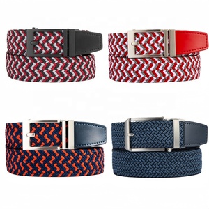 Sabuk Ratchet Anyaman Super Elastis Warna Campur dengan Gesper Otomatis Kustom Terbaru untuk Celana Jeans - Product Image 2