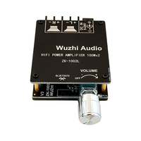 Module amplificateur numérique stéréo AUDIO ZK-1002L double canal 100W+100W classe D pour système audio domestique