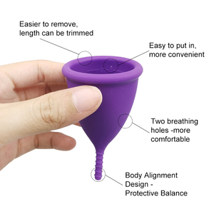 Copas Menstruales Reutilizables de Silicona Médica para Mujeres, Intimates Feminy - Product Image 4