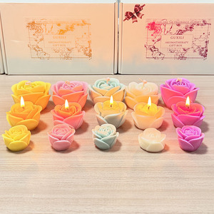 Hecho a mano romántico y lujoso Rose Flowercandles Asgifts Forladies adecuado para Bodas de San Valentín y bendiciones de cumpleaños - Product Image 5