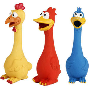 Cartoon Piepend Gierend Kippenkauwspeelgoed Voor Katten Honden Tandenknarsend Geluid Dat Dagelijks Rare Bast Bijtbestendig Afgeeft - Product Image 6