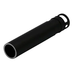 De Color negro de mecanizado CNC anodizado de aluminio grueso tubo para la industria de procesamiento de