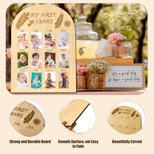 Ma première année bébé mois jalon ma première année souvenir <span class=keywords><strong>photo</strong></span> cadre <span class=keywords><strong>photo</strong></span> affichage <span class=keywords><strong>photo</strong></span> planche de bois pour maman bébé - Product Image 4