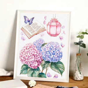Kit de Peinture Diamant 5D Fleurs de Cerisier et Tulipes, Perles Rondes, Art Floral, Décoration Murale pour <span class=keywords><strong>Chambre</strong></span> d'Adolescente ou Salle d'Étude - Product Image 3