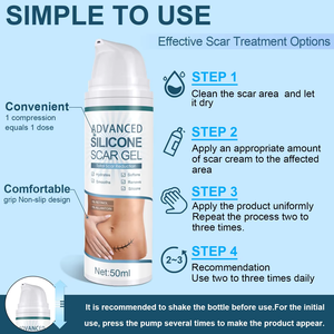 <span class=keywords><strong>Gel</strong></span> Cicatrisant Avancé en <span class=keywords><strong>Silicone</strong></span> OEM – Réduit l'Apparence des Vieilles et Nouvelles Cicatrices, Vergetures, Chéloïdes Chirurgicaux, Acné – Crème de Soin Corporel - Product Image 5