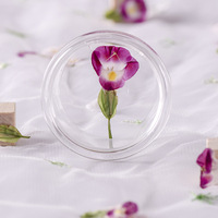 Perlengkapan Bunga Torenia Tekan untuk Kerajinan Resin Epoksi, Liontin Perhiasan, Seni Kuku, Casing Ponsel, Aksesoris Buatan Tangan DIY