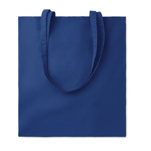 Bolsa de Compras de Algodón Cottonel, Grande, Azul, con Asa para el Hombro, para Comestibles - Product Image 1
