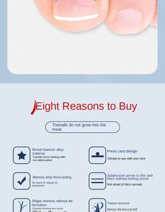 Orthèses en alliage nickel-titane <span class=keywords><strong>pour</strong></span> ongles incarnés, patchs orthopédiques, dispositif de correction du perforation des ongles - Product Image 3
