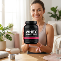 Poudre en vrac de protéines pour shake, supplément pour la récupération musculaire, soutien quotidien pour adultes, multi-sport, 250g, OEM ODM, marque privée, naturel