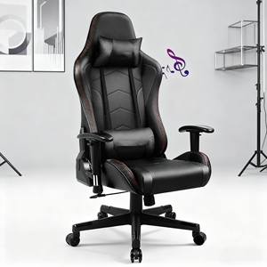 Meilleure vente chaise de jeu siège <span class=keywords><strong>baquet</strong></span> de course ergonomique, dossier haut, hauteur réglable et inclinaison chaise d'ordinateur compatible avec la salle de jeu - Product Image 6