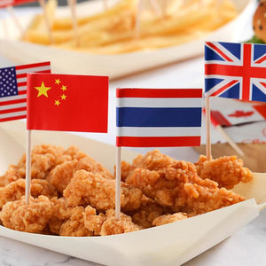 JBCD Соединенное Королевство Великобритания зубочистка Флаг Британский маленький Юнион Джек кекс Топпер флаги (100 шт.) - Product Image 3