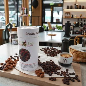 Eco-Friendly Aluminum <b>Foil</b> Lining Circular Paper <b>Containers</b> Packaging Coffee Tea Sugar Snacks Candies Cookies and Chocolate - Product Image 1