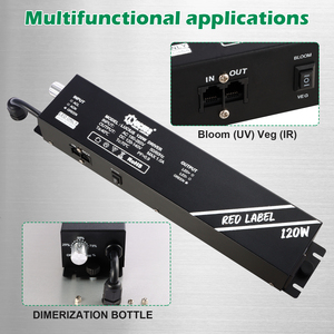 ไฟปลูกต้นไม้ LED 120W แบบ Quantum Board UV IR สเปกตรัมเต็ม ปรับความสว่างได้ สำหรับเรือนกระจกและพืชสวน - Product Image 5