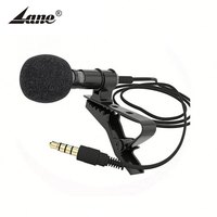 Portable lavalier filaire clip microphone collier filaire microphone clip sur microphone filaire