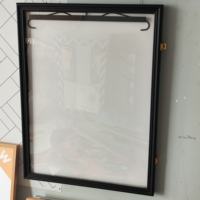 Marco de Exhibición Profesional para Camisetas, Caja con Marco de Madera Negra Grande con Colgador para Artículos Deportivos y Camisetas Autografiadas