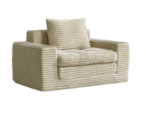 Sofá de Corduroy Resistente, Espuma de Alta Calidad, Funda Extraíble, Ligero, Moderno, <span class=keywords><strong>para</strong></span> Apartamentos <span class=keywords><strong>Pequeños</strong></span> - Product Image 2