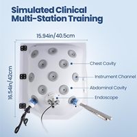 Boîte portable d'entraînement laparoscopique, simulateur de chirurgie laparoscopique avec modules interchangeables pour la pratique des étudiants en médecine