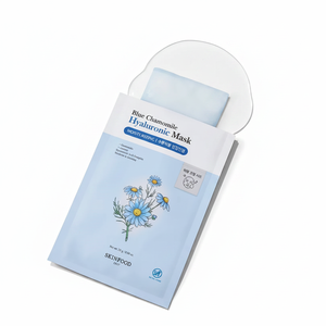SKINFOOD Feuille de masque hyaluronique à la camomille bleue Masques faciaux de qualité 1ea Pack - Product Image 2