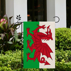 La décoration d'atmosphère unique de drapeau de jardin de cour du pays de Galles peut être adaptée aux besoins du client 18*12 dedans - Product Image 3