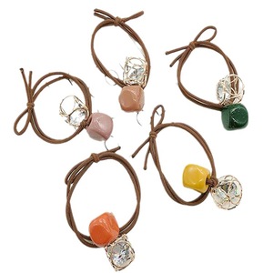 Korean retro high-stretch handmade pearl hair ring does not hurt the head rope hair <b>sweet</b> <b>personality</b> hair rope headdress women - Product Image 4