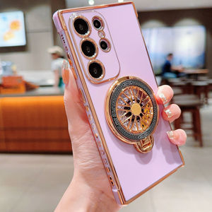 Housse de téléphone esthétique pour <span class=keywords><strong>samsung</strong></span> A55 Galvanoplastie Soft Tpu Girls Cases with Rotating Holder Stand - Product Image 3