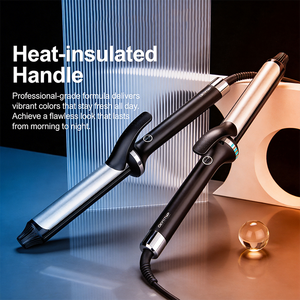 Fer à <span class=keywords><strong>boucler</strong></span> professionnel en céramique extra long avec écran LCD, température réglable 80°C-210°C, USB - Product Image 5