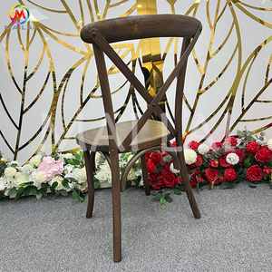Sedia classica Design in legno solido X schienale sedie per banchetti di nozze feste all'aperto uso Hotel - Product Image 5