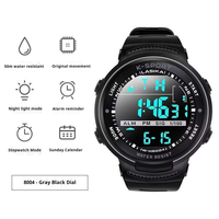 Jam Tangan Digital Tahan Air LASIKA K-sport untuk Olahraga Lari, Perlengkapan Renang Baru, Tahan Air, Tali Plastik, Termasuk Kotak