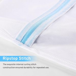 QJMAX 7-teiliges Auto-Lock-Wäsche sack mit Reiß verschluss 6 Größen Mesh Dessous Aufbewahrung taschen für bequemes Waschen - Product Image 5