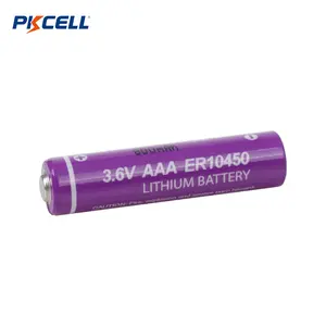 工厂批发Lisocl2 ER10450 3.6V 800毫安AAA小型10450锂耳机充电电池全球定位系统跟踪器