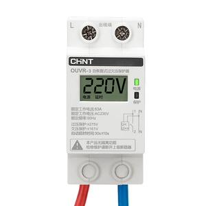 Protector de Sobretensión y Subtensión Auto-recuperable <span class=keywords><strong>Chint</strong></span> OUVR-1 OUVR-2 OUVR-3 230V 400V 1P+N 3P+N - Product Image 1