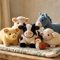 Peluche de vache personnalisée, jouets d'animaux de la ferme, OEM ODM, peluche de vache laitière rembourrée, conception de logo personnalisé, peluche d'animal douce pour promotion de cadeaux