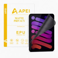 Film hydrogel mat EPU pour iPad Pro Air Mini, protection d'écran anti-reflet, auto-réparateur, film d'écriture effet papier