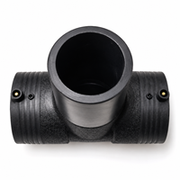 Tuyau en PEHD 90 mm, électrofusion, raccord en T égal, SDR11 PN16 PE100, lisse, résistant à la corrosion, pour eau potable, applications industrielles et agricoles