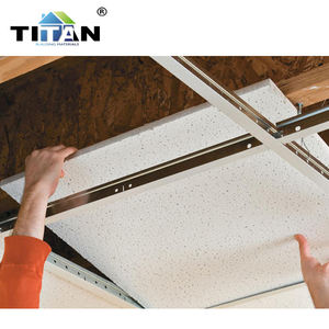 Absorption acoustique 60X60 <span class=keywords><strong>Dalle</strong></span> <span class=keywords><strong>de</strong></span> <span class=keywords><strong>plafond</strong></span> en fibre minérale <span class=keywords><strong>de</strong></span> haute qualité Hoja <span class=keywords><strong>De</strong></span> Cielo Razo Acoustics Cellulaire léger pour les chambres - Product Image 1