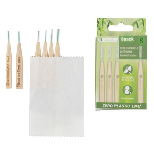 <span class=keywords><strong>Cepillo</strong></span> <span class=keywords><strong>Interdental</strong></span> de Bambú 100% Reciclable, Ecológico y Sostenible para la Limpieza de Espacios Dentales Reducidos, Venta al Por Mayor - Product Image 4
