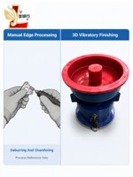 Machine de polissage vibratoire Longyanxing LYH-Z30 30L avec cuve de finition 3D et revêtement en PU pour l'ébavurage et le chanfreinage des pièces métalliques CE