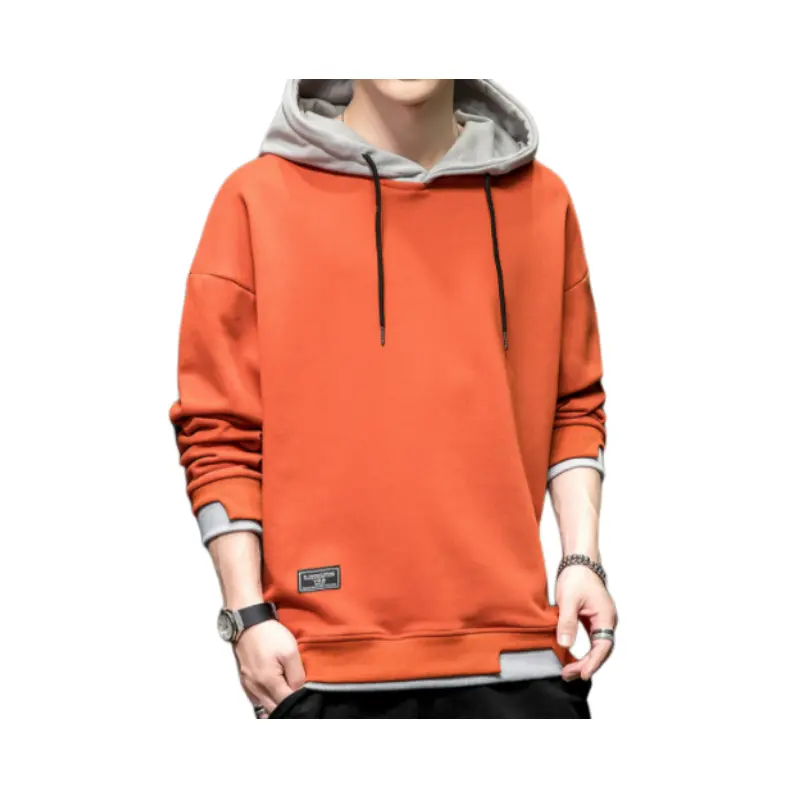 TM-014 Hooded hoodie men's autumn loose long-sleeved T-shirt top men's pullover