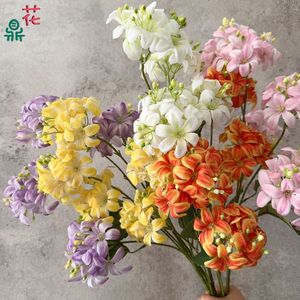 Flores Artificiales de Hortensia Silvestre, 5 Cabezas, Decoraciones de Seda para Bodas, para Pasillos, Hoteles, Restaurantes, Ramos - Product Image 2