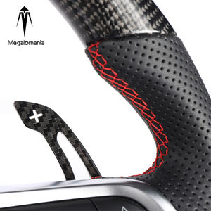 Volante Deportivo de Fibra de Carbono para VW GOLF MK7 <span class=keywords><strong>GTI</strong></span> GTS R-LINE <span class=keywords><strong>POLO</strong></span> SCIROCCO GTD GTE <span class=keywords><strong>MK6</strong></span> CC Passat Jetta Golf7.5 Golf6 R - Product Image 4