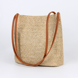 Nuove borse in Rattan Bali multicolori da <span class=keywords><strong>donna</strong></span> in stile Rattan naturale con stampe borse a tracolla in <span class=keywords><strong>paglia</strong></span> fatte a mano <span class=keywords><strong>borsa</strong></span> a tracolla bohémien - Product Image 2