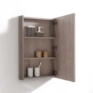 Nuevo lavabo individual de baño, armario de Medicina de madera, conjunto de tocador