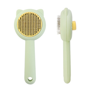 Peine para mascotas para eliminar el pelo de perros y gatos, cepillo de masaje, herramienta de aseo para mascotas de plástico - Product Image 4
