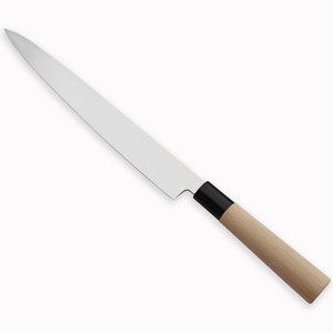 Coltello da <span class=keywords><strong>cucina</strong></span> in acciaio inox Sushi Sashimi coltello con lama <span class=keywords><strong>di</strong></span> salice e manico in legno - Product Image 2