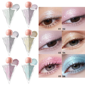 Fard à paupières scintillant pailleté couleur unie fini velours imperméable maquillage illuminant pour peaux claires, idéal pour les soirées et le quotidien - Product Image 2